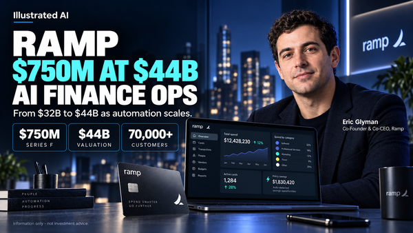 Ramp’s $44B Raise Signals AI’s Expansion Into Finance Operations
